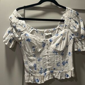 Floral corset top